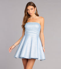 Chloe Glitter A-Line Mini Dress