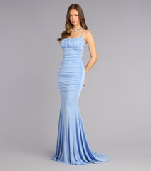 Kelsie Glitter Knit Mermaid Formal Dress