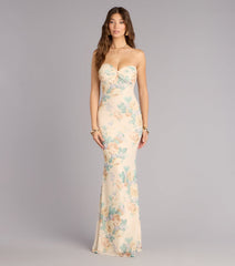 Beth Floral Mermaid Formal Dress