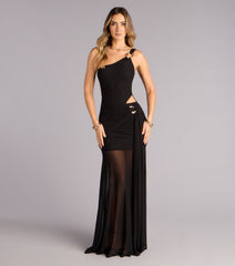Layton Mesh One Shoulder Mermaid Formal Dress