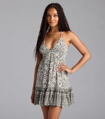 Flirty Escape Paisley Floral Dress