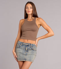 Laid Back Babe Denim Skort