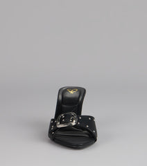 Dress It Up Buckle Stiletto Heels
