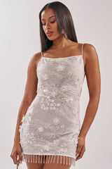 SWEET LIKE ME MINI DRESS IN WHITE