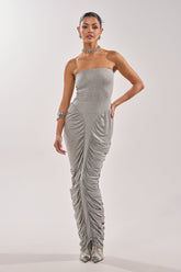 CLASSIC CHIC STRAPLESS MAXI DRESS