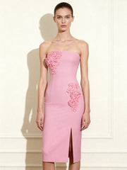 Petal Perfection Cocktail Dress - Pink