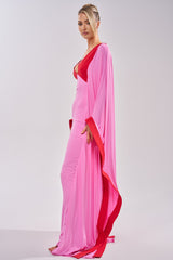 GUEST OF HONOR BODYCON MAXI DRESS IN PINK