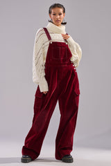 IT'S GIVING VINTAGE VELVET DENIM OVERALLS