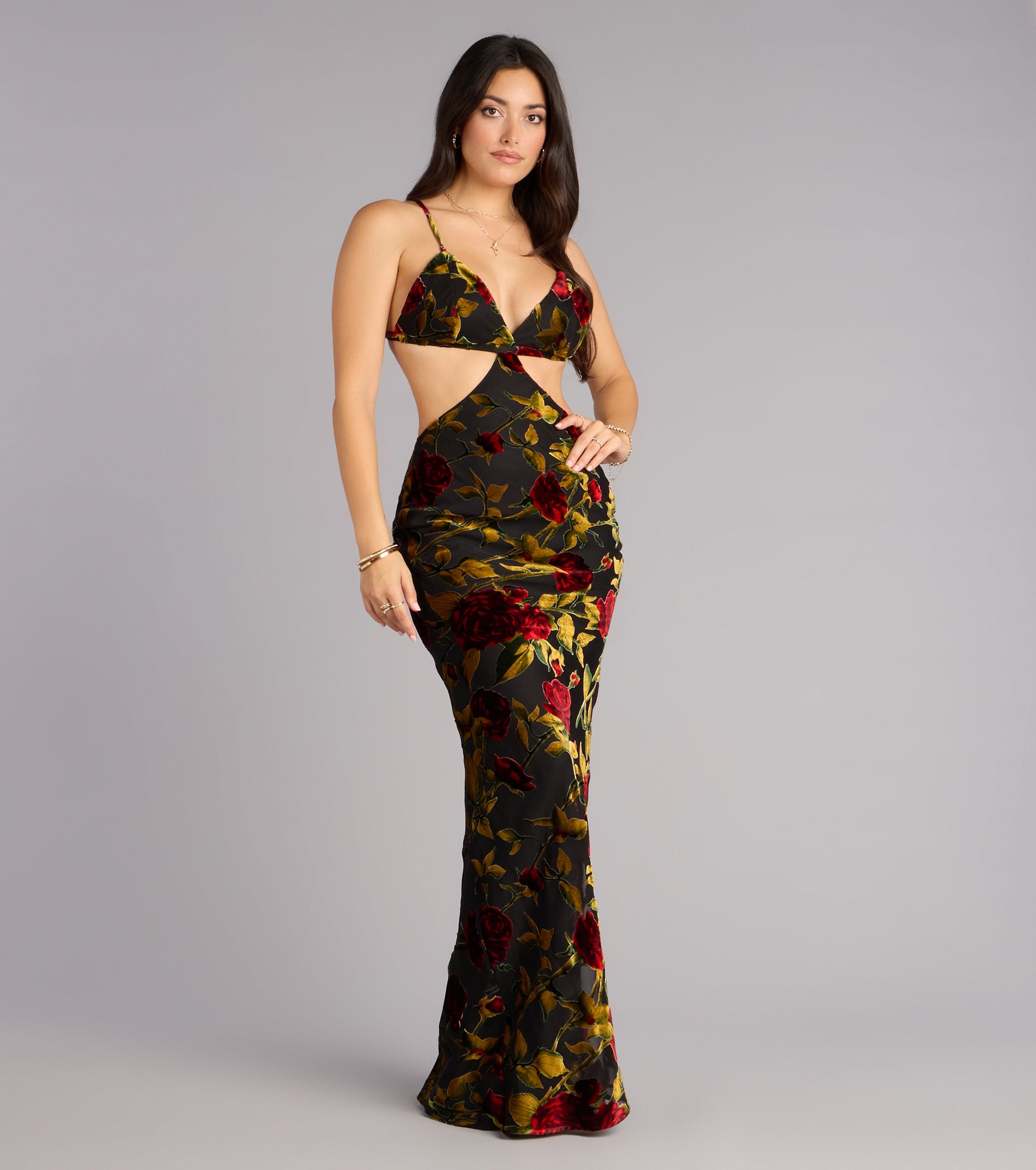Milana Velvet Open Back Mermaid Formal Dress