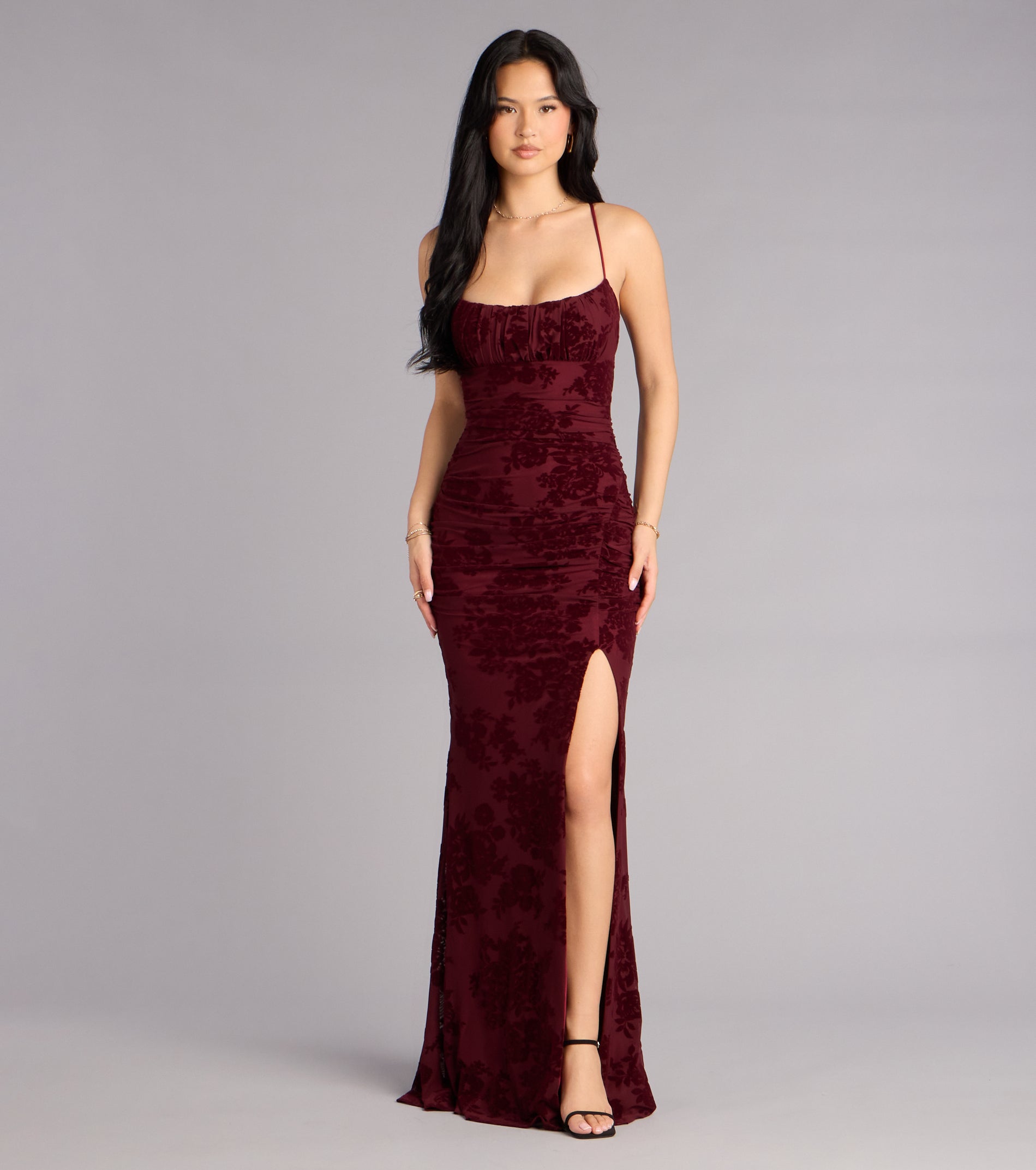 Mandy Strappy Tie-Back Mermaid Formal Dress