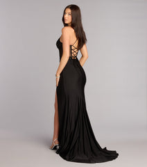 Brenna Corset Lace-Up Formal Dress