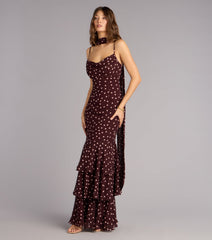 Jodie Polka Dot Chiffon Mermaid Formal Dress