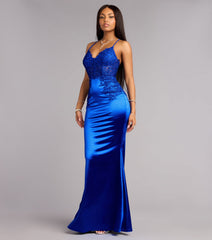 Araminta Satin Corset Formal Dress