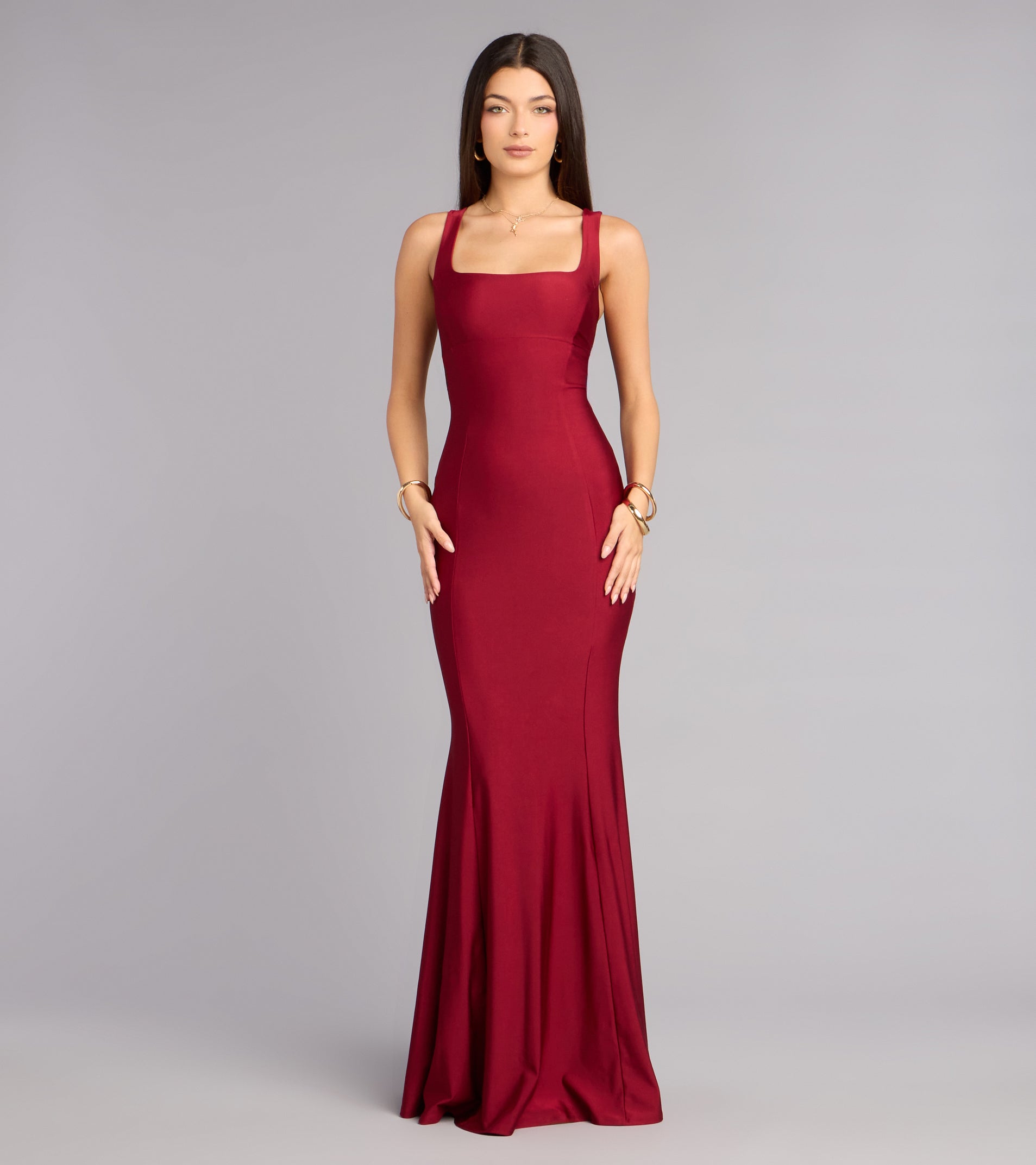 Karen Lace-Up Mermaid Formal Dress