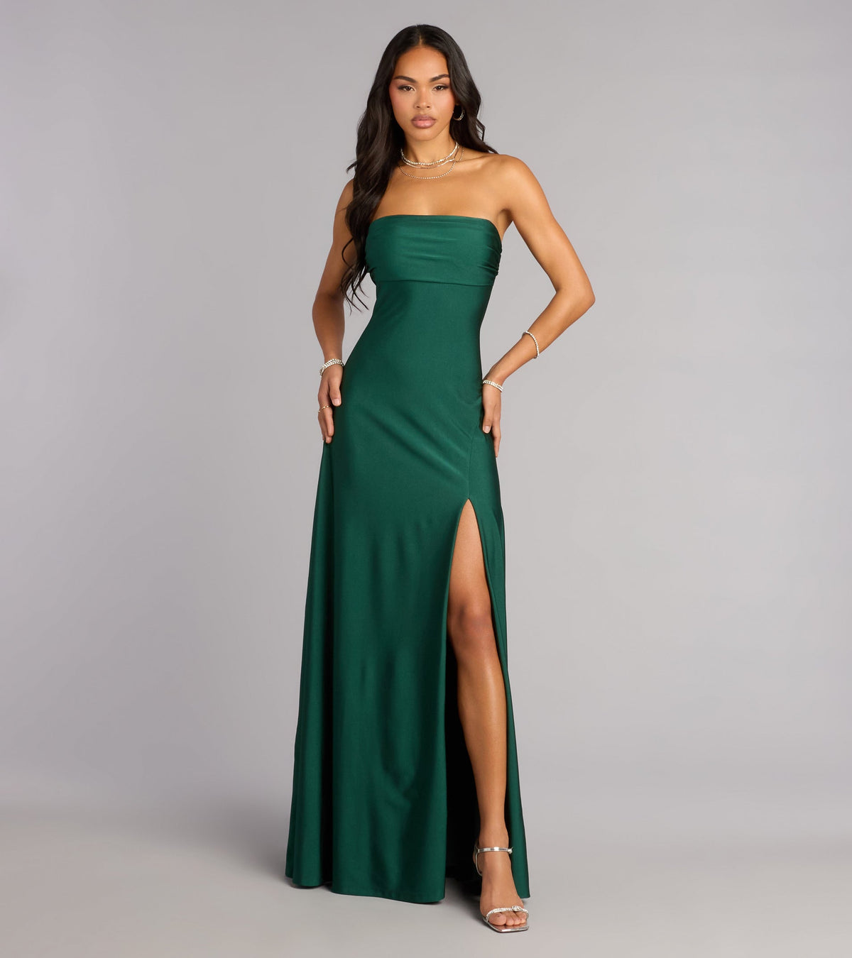 Ally Strapless A-Line Formal Dress
