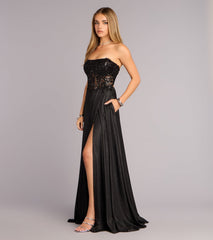 Alessandra Corset A-Line Formal Dress
