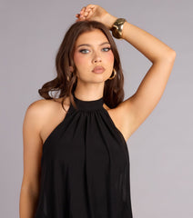 Keep It Cute Halter Mini Dress