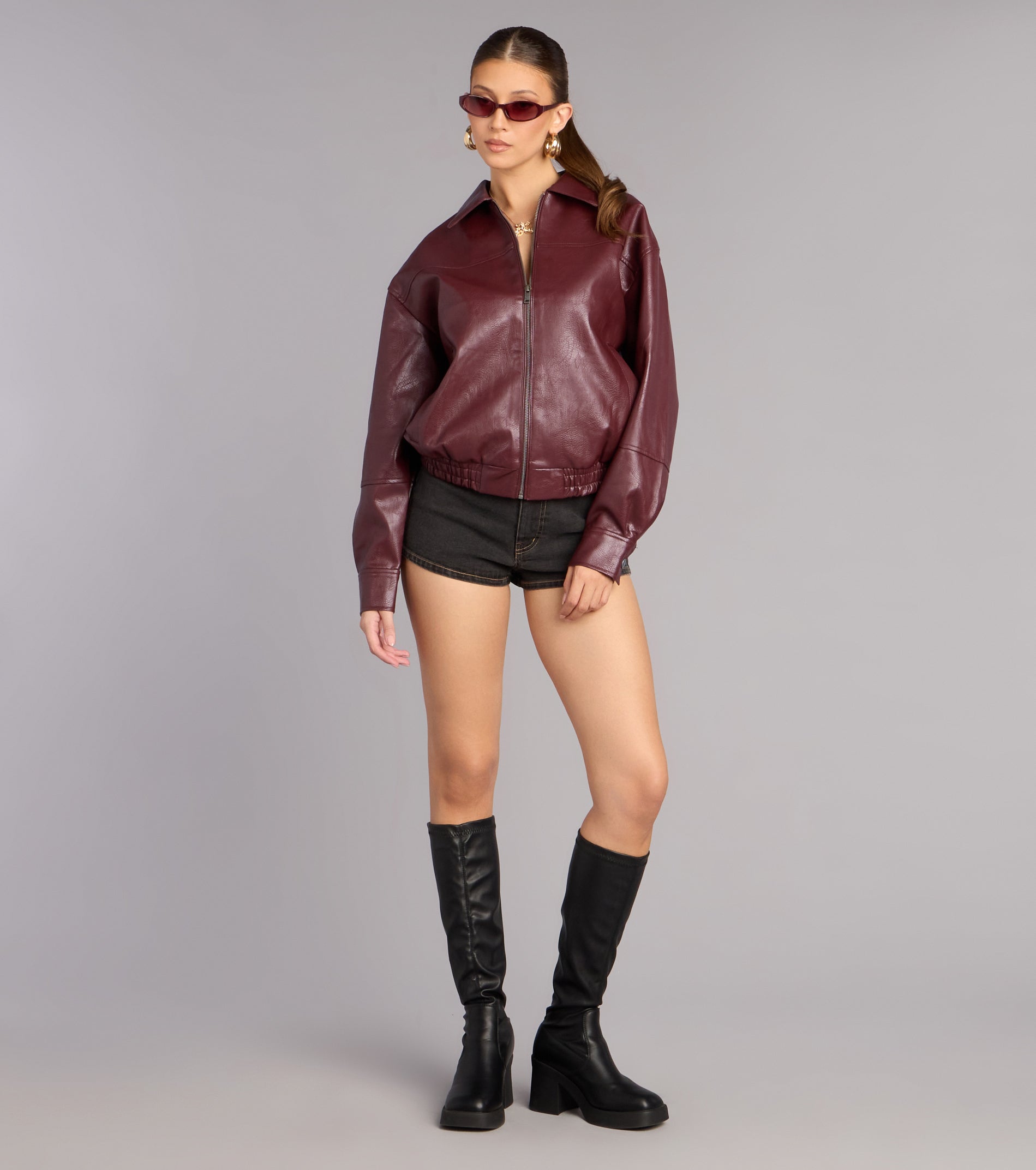 Street Chic Oversized Bomber Jacket