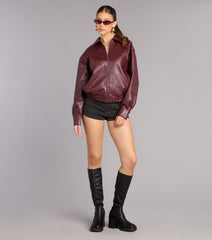 Street Chic Oversized Bomber Jacket