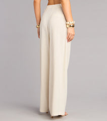 Effortlessly Polished Linen-Blend Trouser Pants