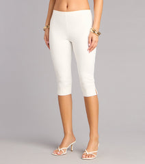 Plans Secured Ponte Capri Pants