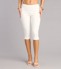 Plans Secured Ponte Capri Pants