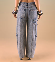 Just Threw It On Cargo Denim Jeans