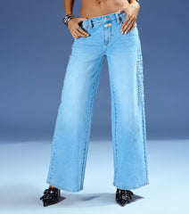 Windsor x Von Dutch Wide-Leg Denim Jeans