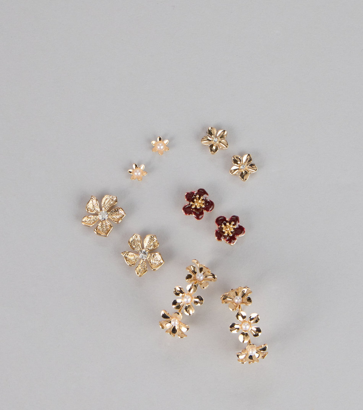 Floral Mix Five Pack Earrings