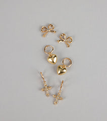 Sweet Sparkle Trio Earring Set