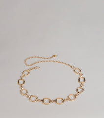 Chic Impact Square Chain Belt