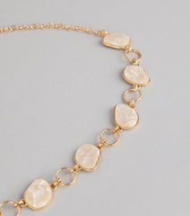 Extra Plans Stone Chain Belt