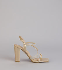 Dance Floor Dazzle Rhinestone Block Heels