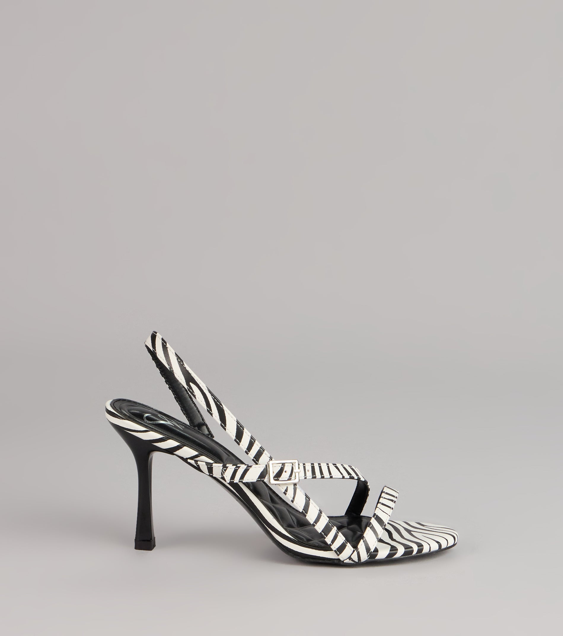 Wild Card Energy Zebra Slingback Heels