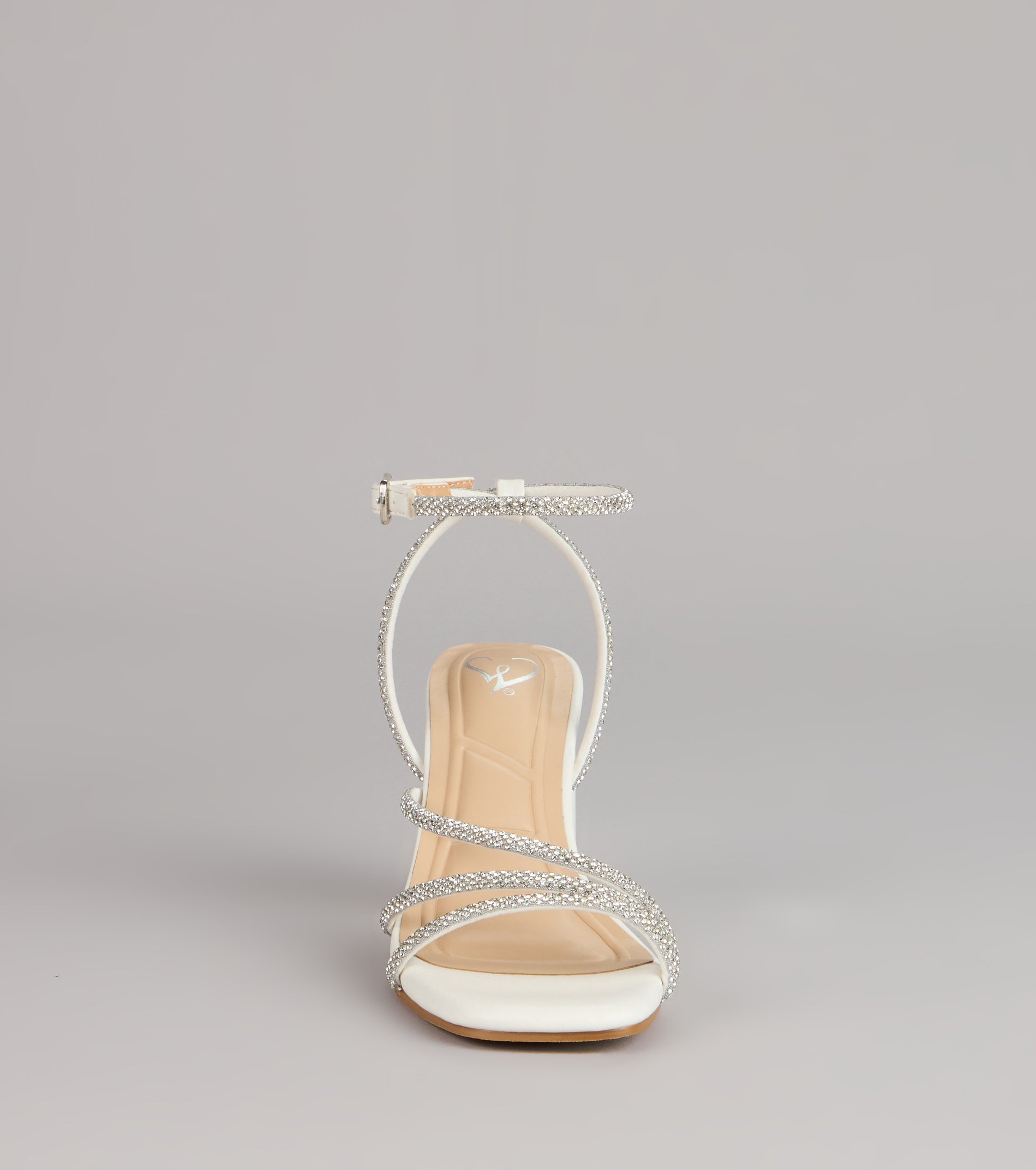 Crystal Hour Strappy Block Heels