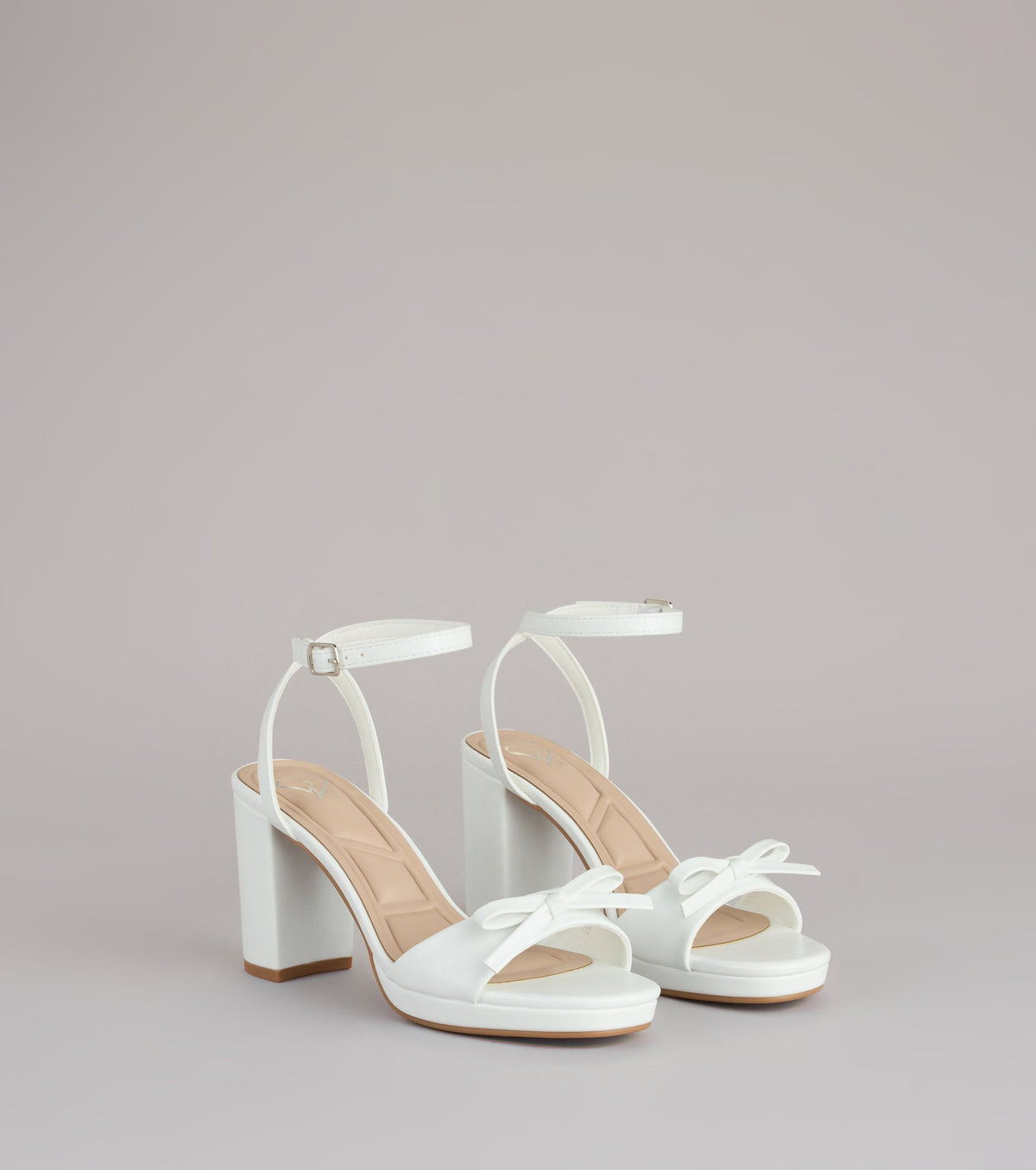 Chic Little Bow Platform Heels
