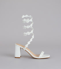Unforgettable Floral Spiral Heels