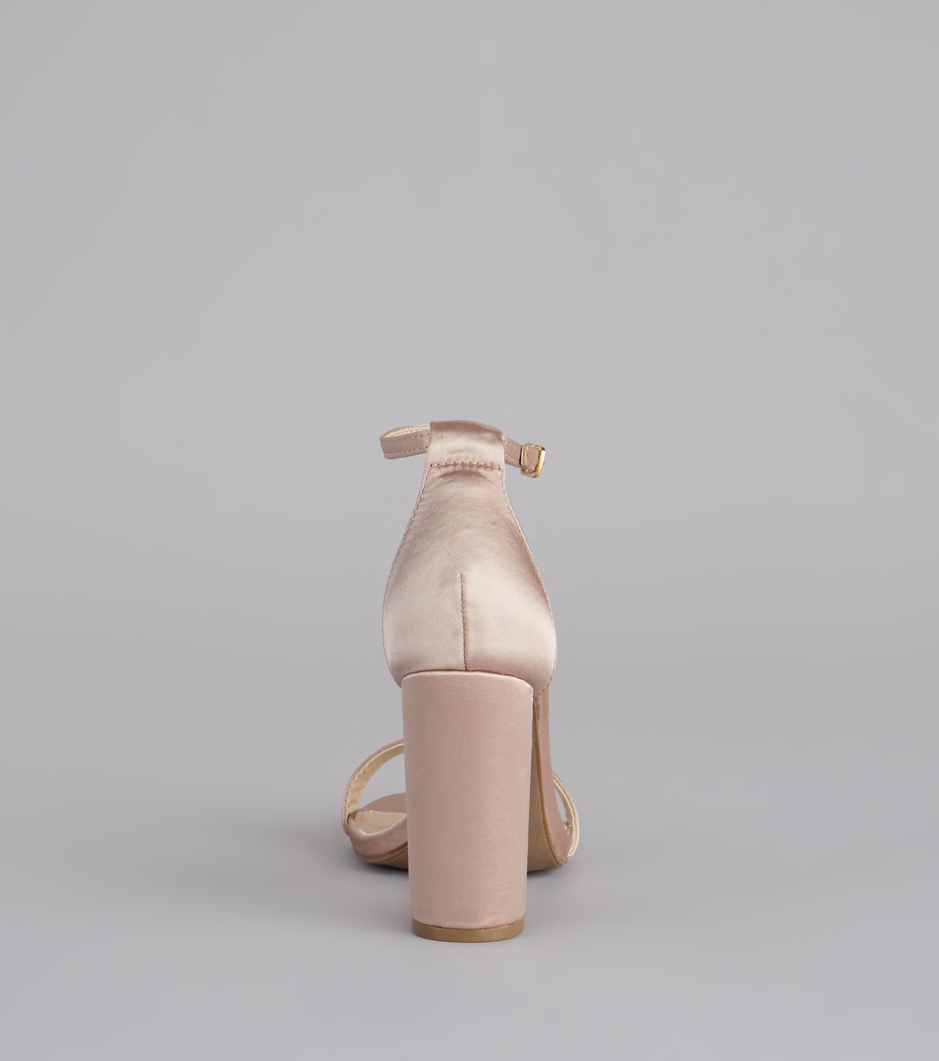 Keep It Chic Satin Block Heels