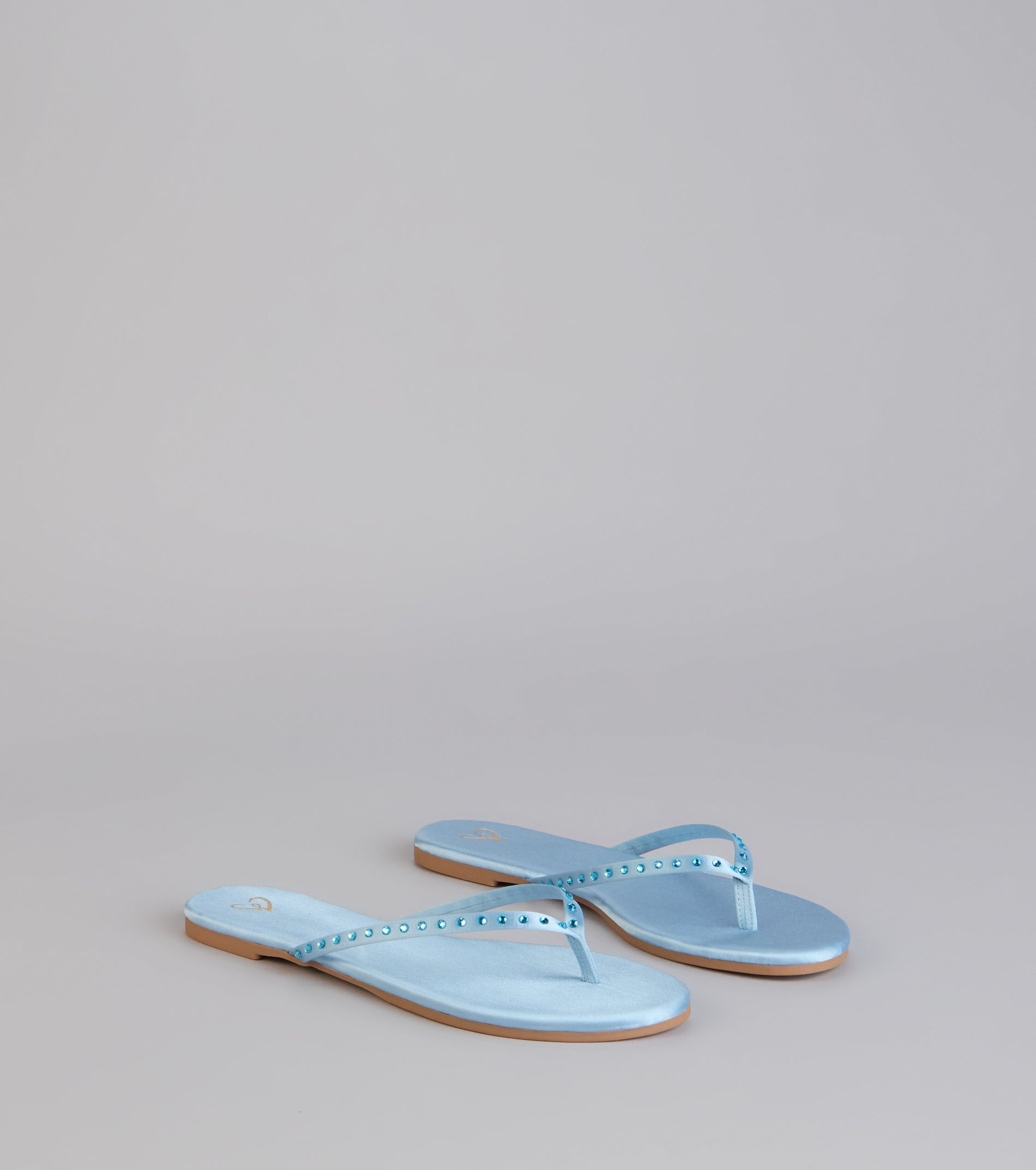 Casual Glow Satin Thong Sandals