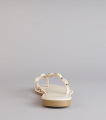 Coastal Crush Beaded Thong Sandals