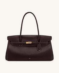 Yara Large Shoulder Bag - Dark Brown