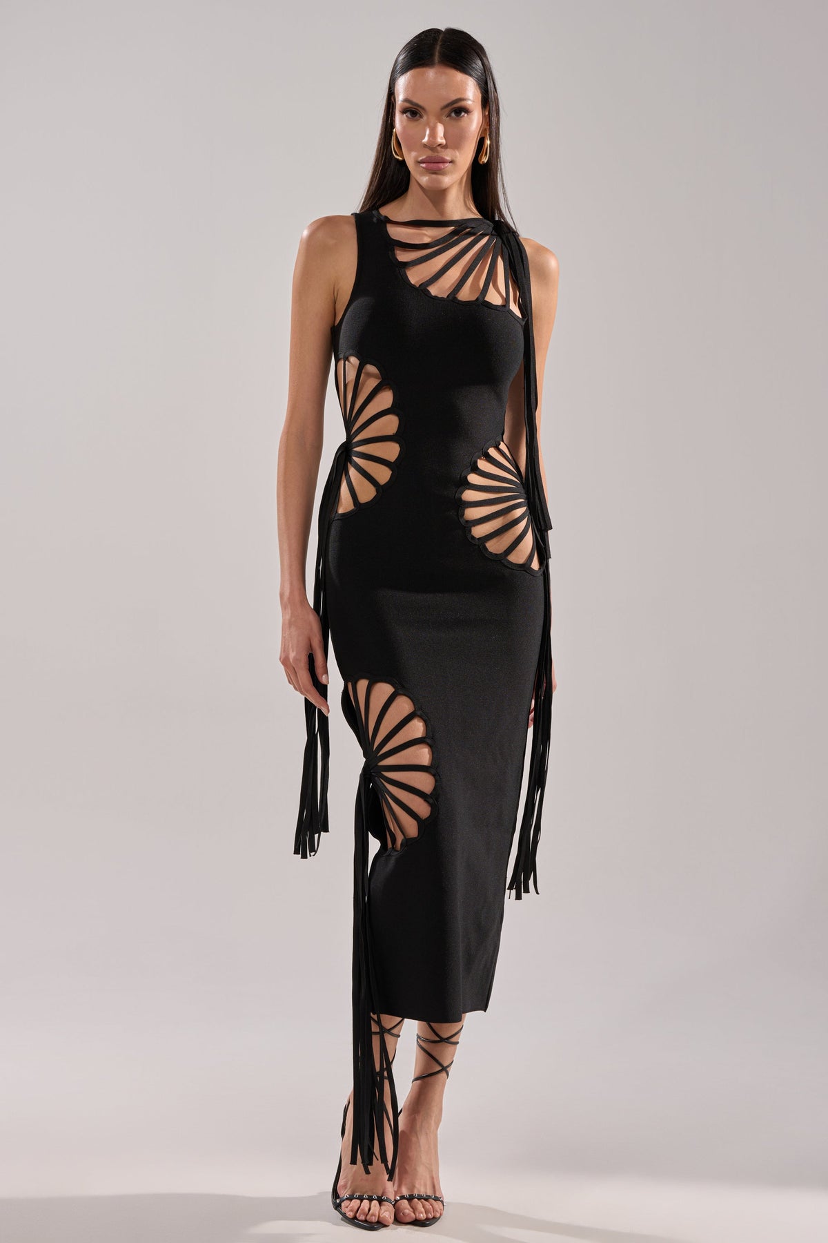 BROOKE CUTOUT MIDI DRESS