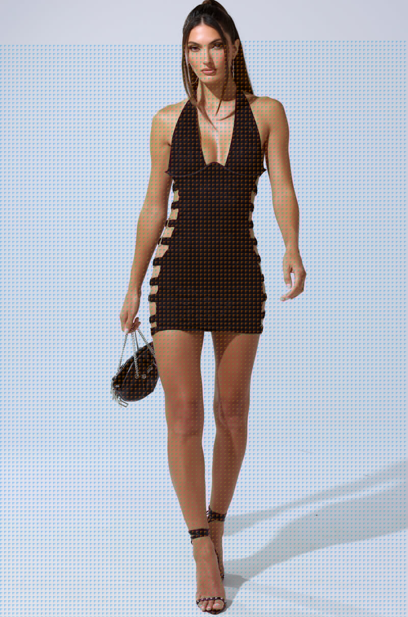 NOT FOR EVERYONE CUTOUT LACE MINI DRESS