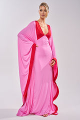 GUEST OF HONOR BODYCON MAXI DRESS IN PINK