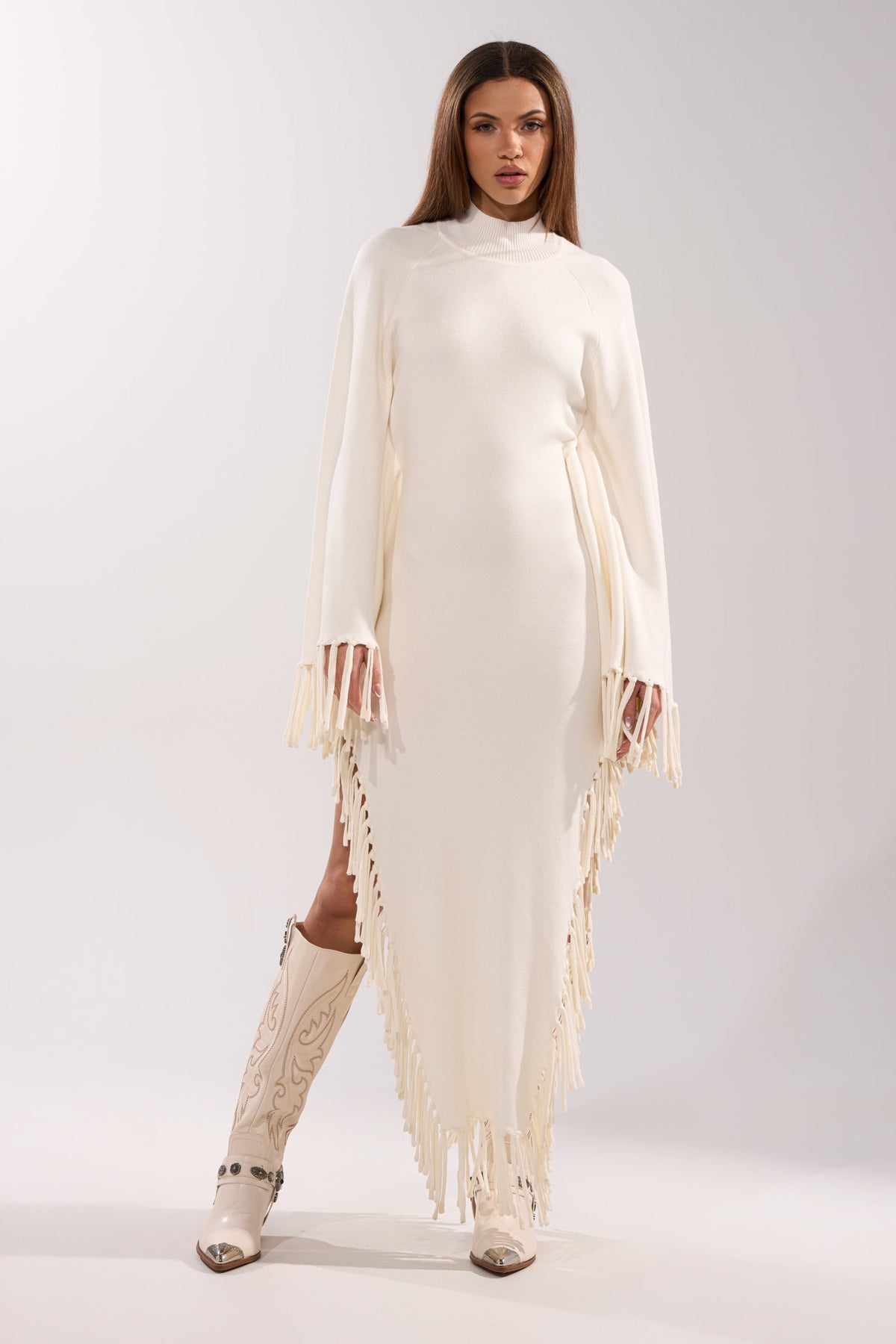SWEATER WEATHER KNIT MIDI DRESS