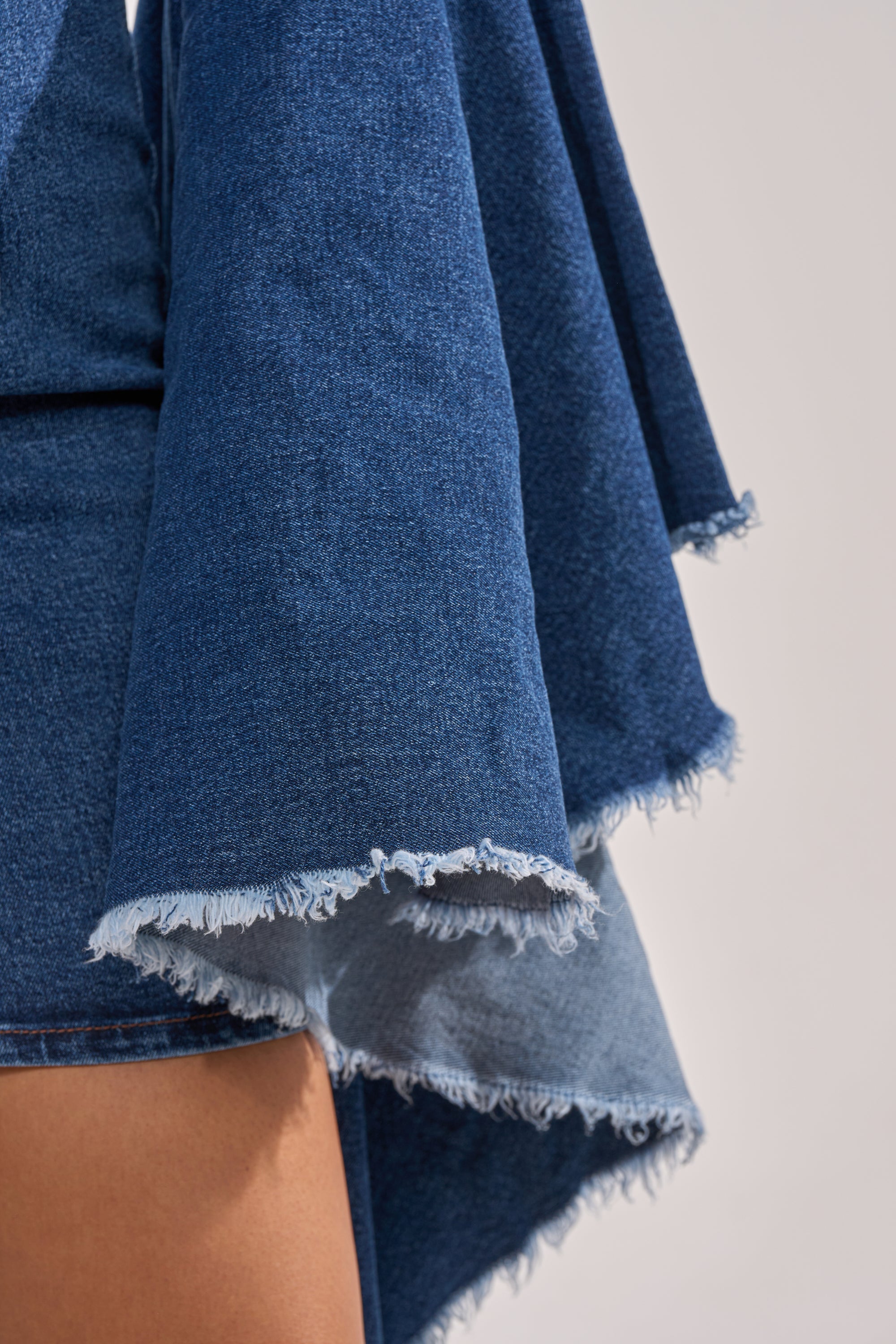 WALK IN THE PARK DENIM MINI DRESS