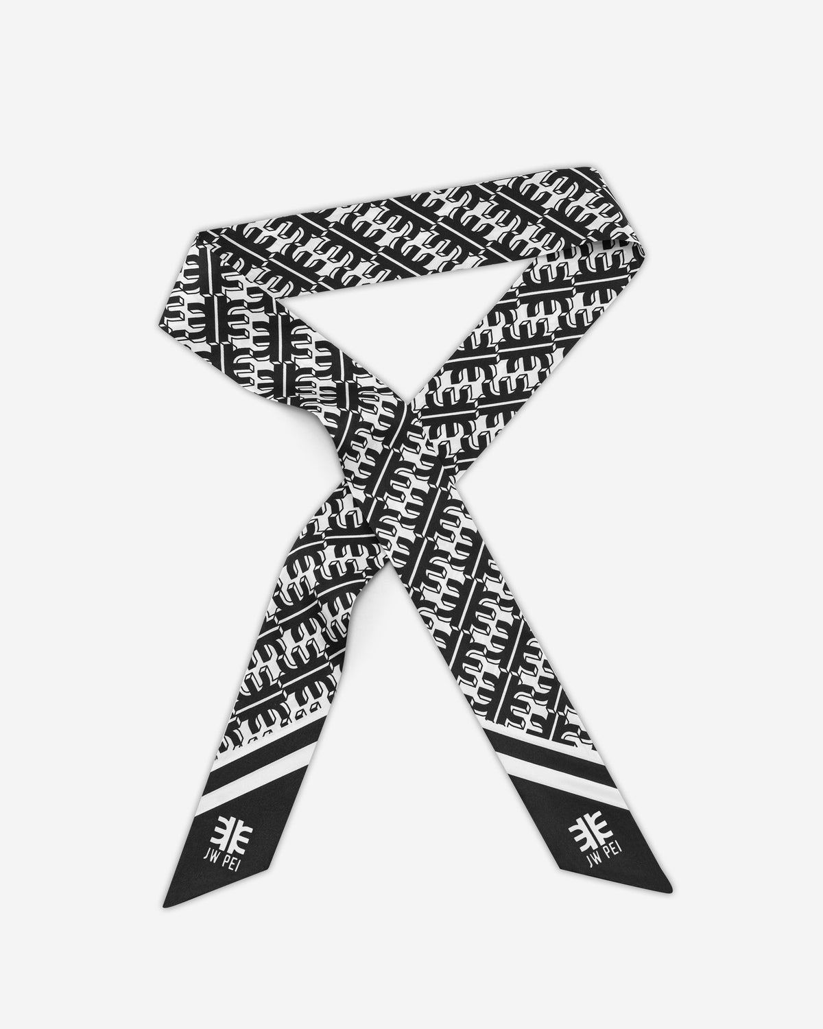 FEI Faux Silk Twill Scarf - Black