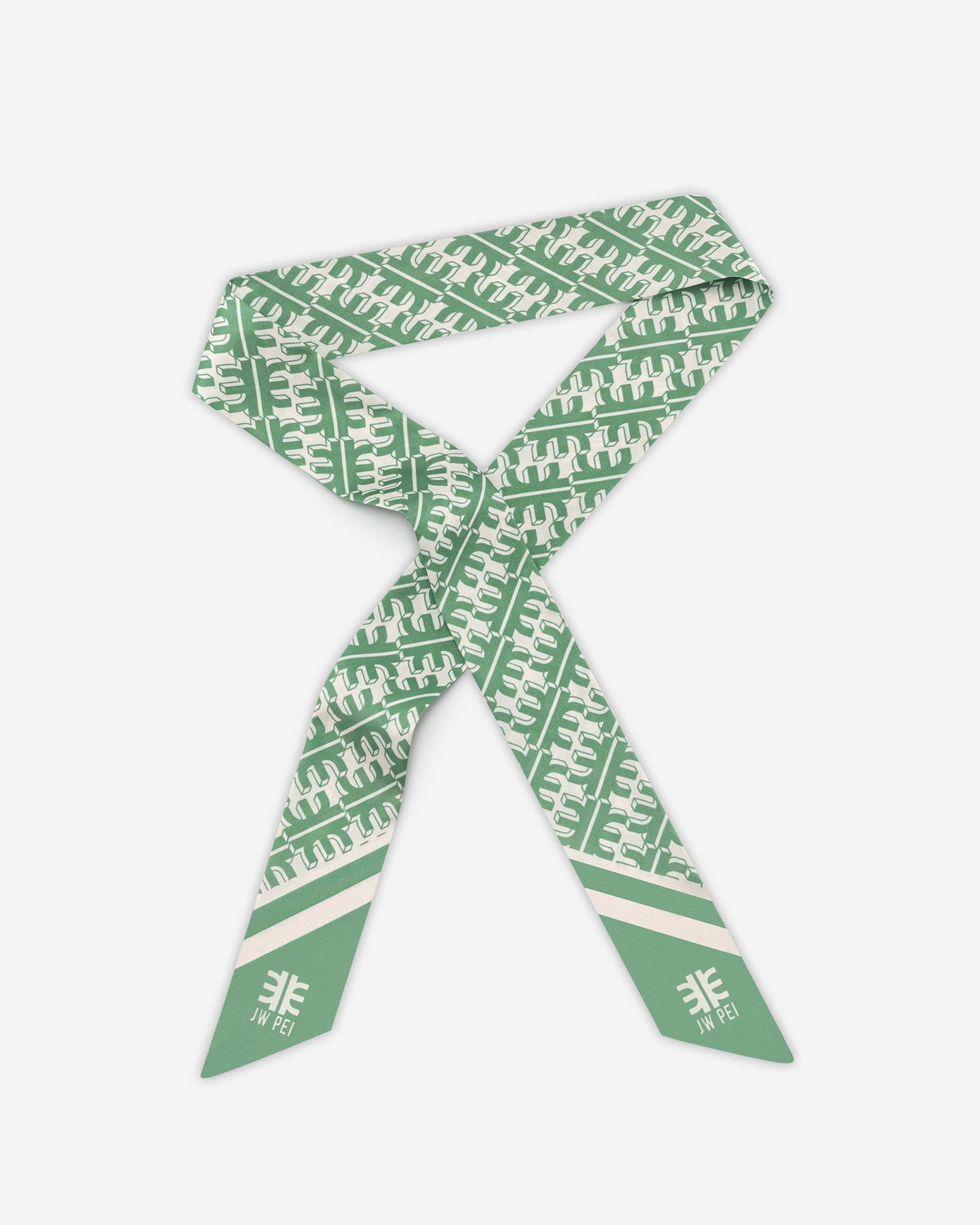FEI Faux Silk Twill Scarf - Green
