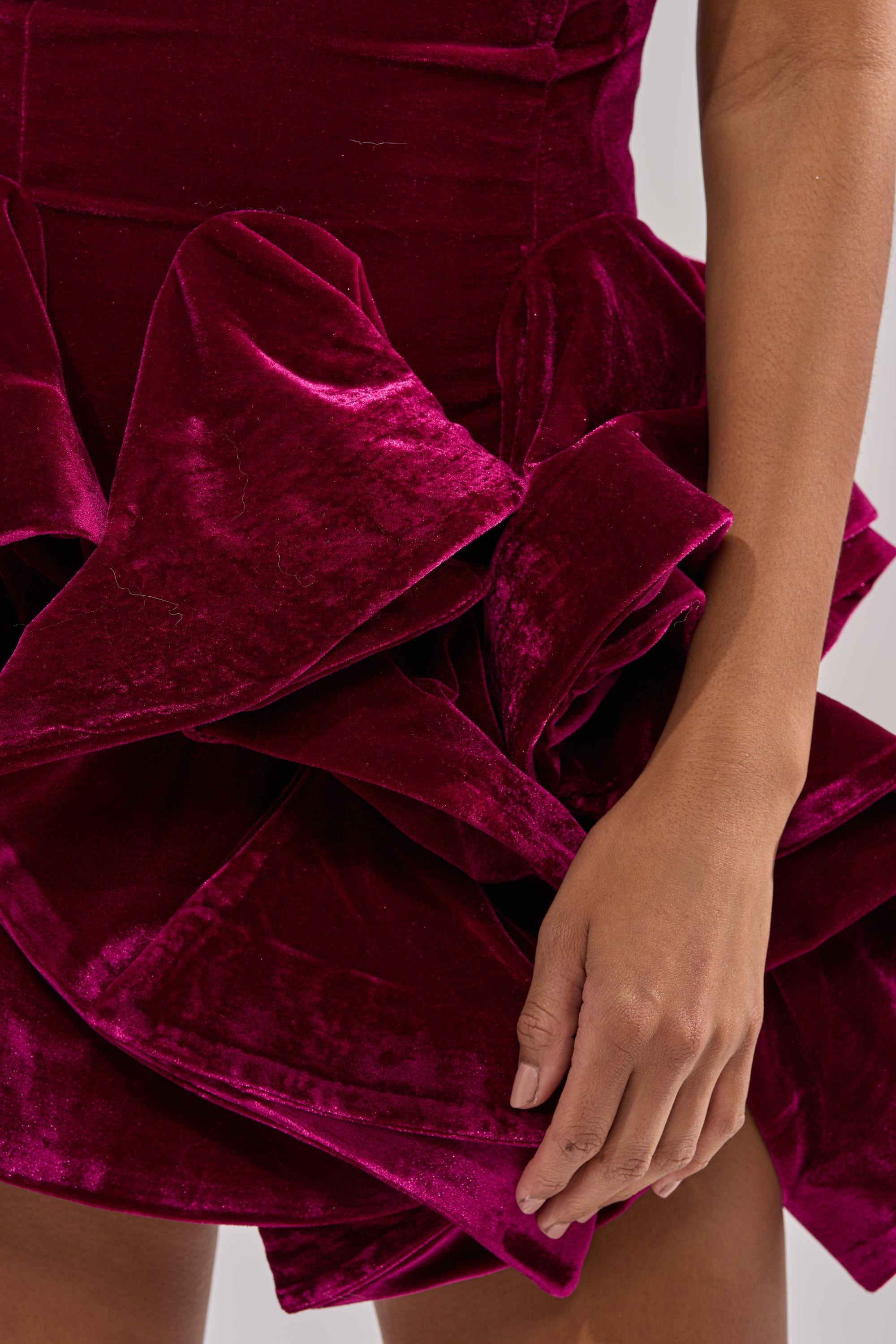 LOVE IS REAL VELVET MINI DRESS
