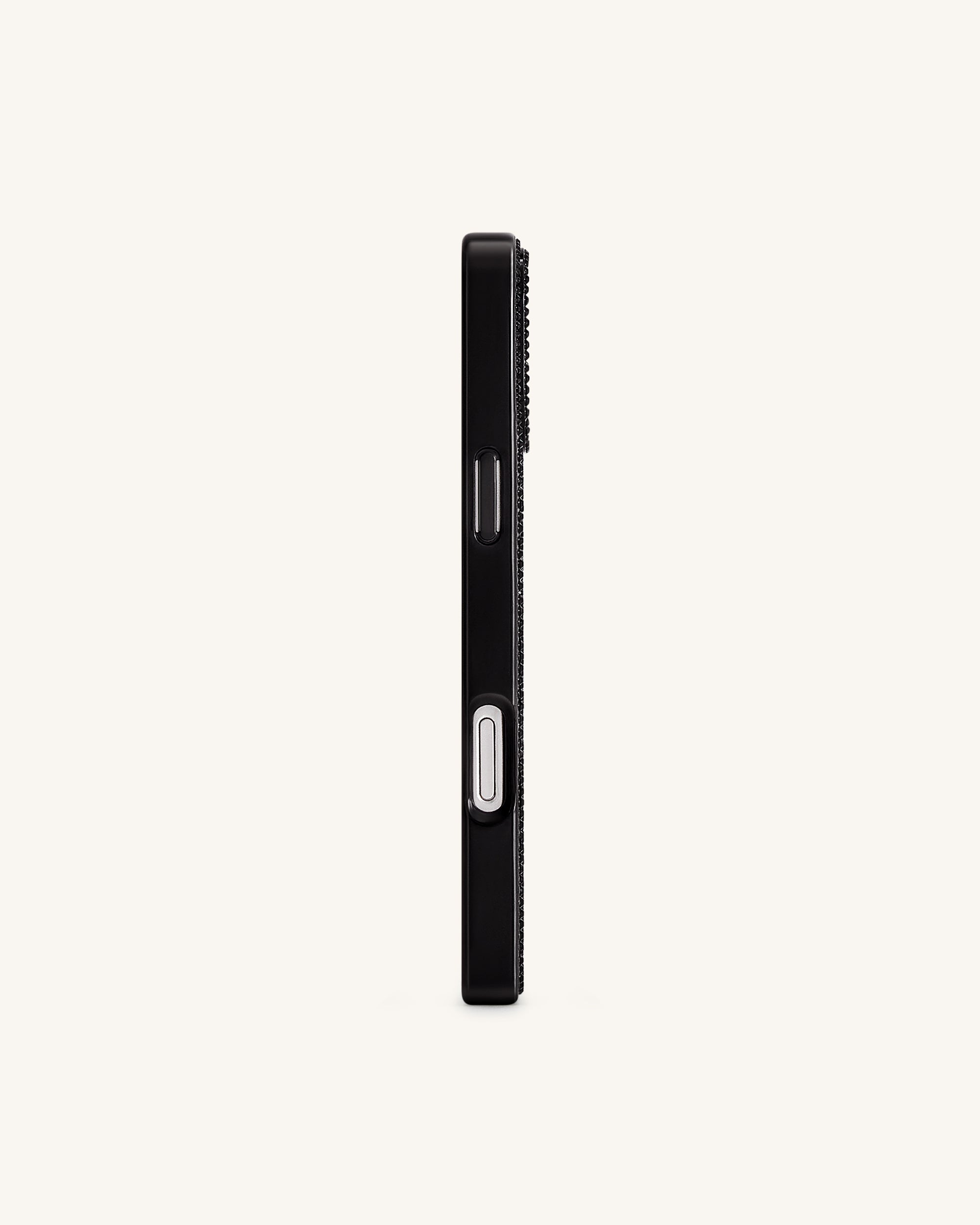 Olive Martini Artificial Crystal Phone Case - Black